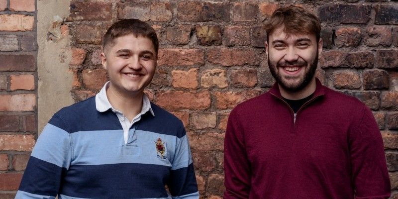 Plato AI study assistant co-founders Dragos Popa and Nikita Dumitriuc, Leeds