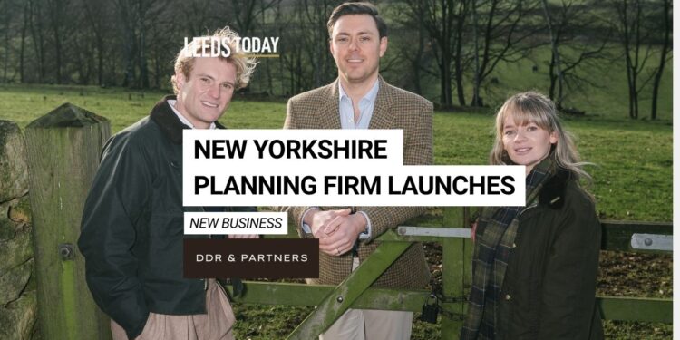 DDR Partners Yorkshire founding team — Harry Dee, Hugh Douglas-Roberts, and Charlotte Nicholson