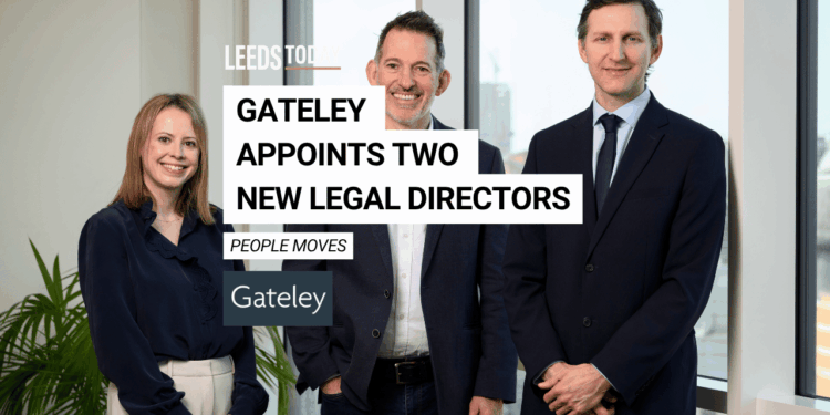 Gateley Legal Leeds — Kate McLean, Roger McCourt, and Brendan McGilloway at East Parade office