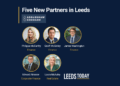 Addleshaw Goddard Leeds — five new partners promoted from the firm’s Sovereign Square office in 2026