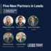 Addleshaw Goddard Leeds — five new partners promoted from the firm’s Sovereign Square office in 2026
