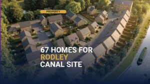 Canal Walk Rodley - 67 homes under construction at former Airedale Mills on the Leeds-Liverpool Canal