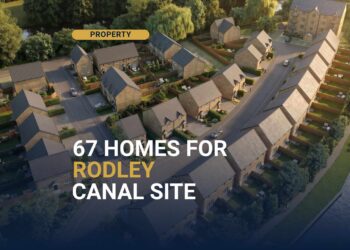 Canal Walk Rodley - 67 homes under construction at former Airedale Mills on the Leeds-Liverpool Canal