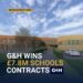 G&H Leeds - £7.8m education sector MEP contracts with Wates and Tilbury Douglas