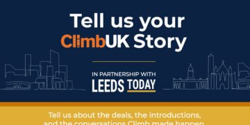 Leeds Today press desk at Climb26 Leeds Dock — come and tell us your story