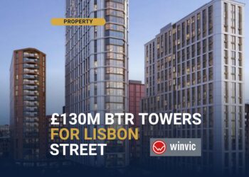 Lisbon Street Leeds — Winvic’s £130m twin BTR towers of 33 and 22 storeys
