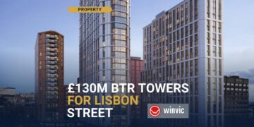 Lisbon Street Leeds — Winvic’s £130m twin BTR towers of 33 and 22 storeys