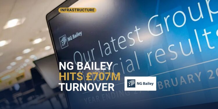 NG Bailey — £707m turnover and £1.7bn order book for the UK’s largest independent engineering firm