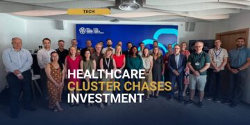 Leaders at the West Yorkshire healthtech cluster group's inaugural relaunch meeting