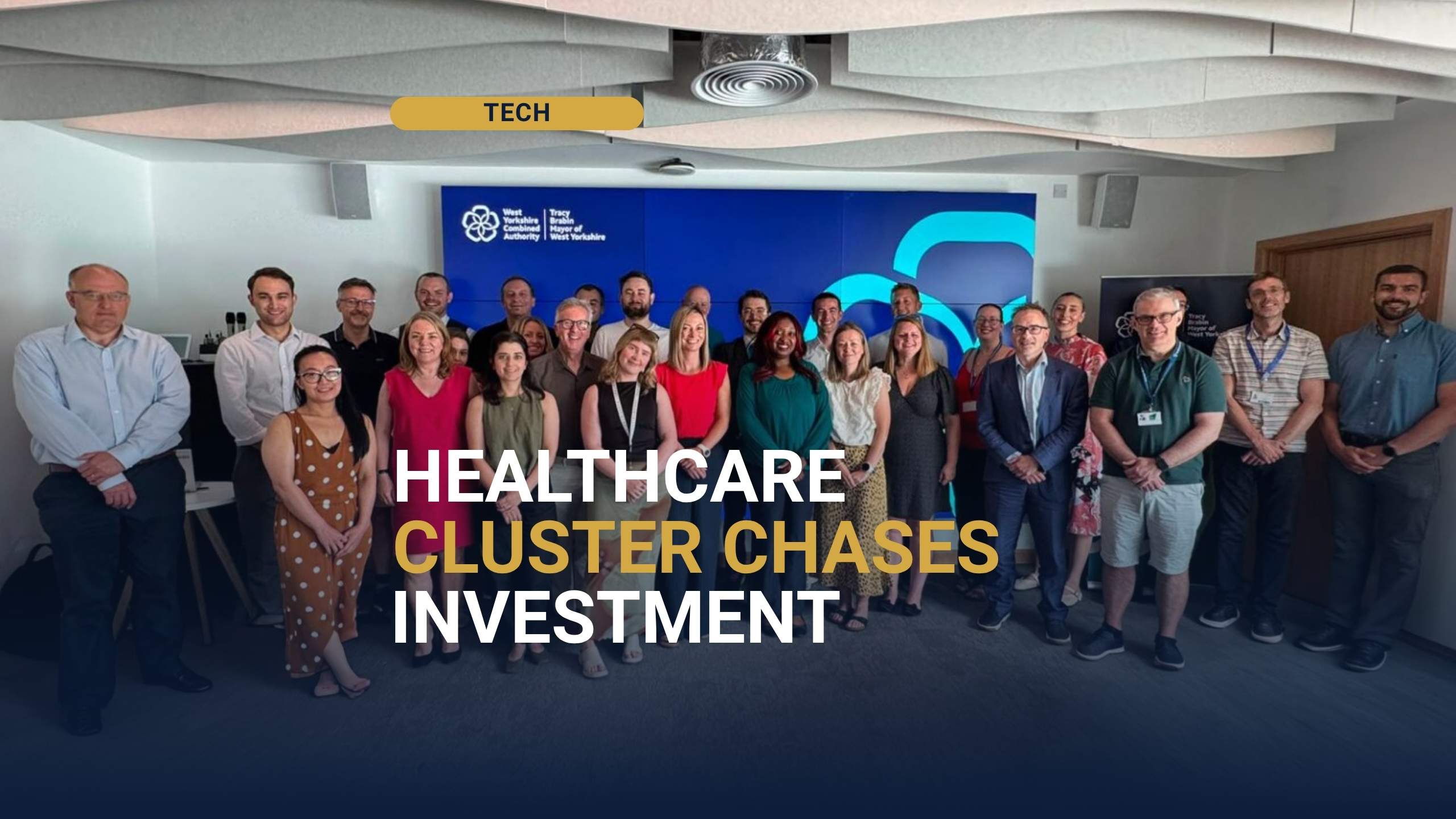 Leaders at the West Yorkshire healthtech cluster group's inaugural relaunch meeting