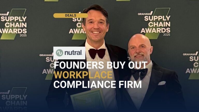 Nutral Solutions founders Alex Gosney and Ben Wardleworth after the Leeds MBO