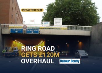 The Leeds Inner Ring Road at Woodhouse Tunnel, set for a £120m programme of works