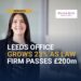 The Mills & Reeve Leeds team, after the firm passed £200m in turnover