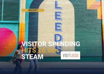 Visitors in Leeds, part of the West Yorkshire visitor economy now worth £6.63bn a year