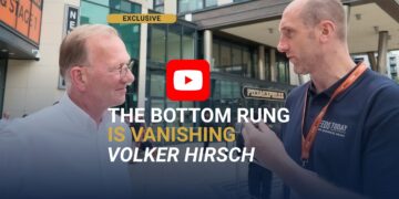 Volker Hirsch at Climb, discussing AI and entry-level jobs in professional services