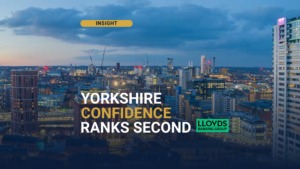 Leeds city centre skyline, as Yorkshire business confidence ranks second in the UK