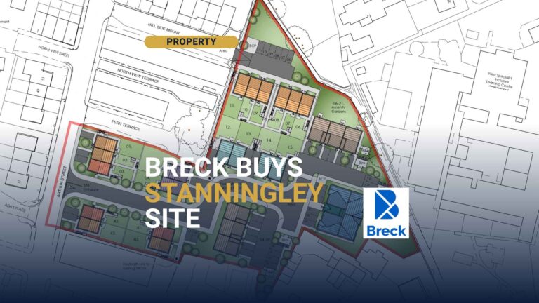 The vacant Arthur Street brownfield site in Stanningley, bought by Breck Homes
