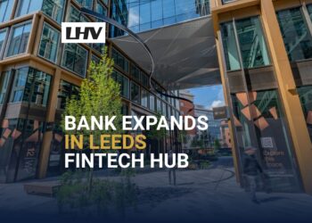LHV Bank's new offices at Wellington Place, part of the Leeds fintech cluster