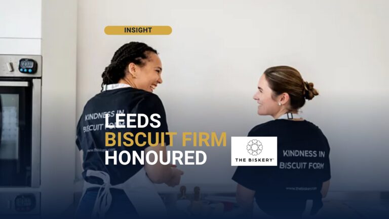 The Biskery co-founders baking branded biscuits at the Leeds bakery