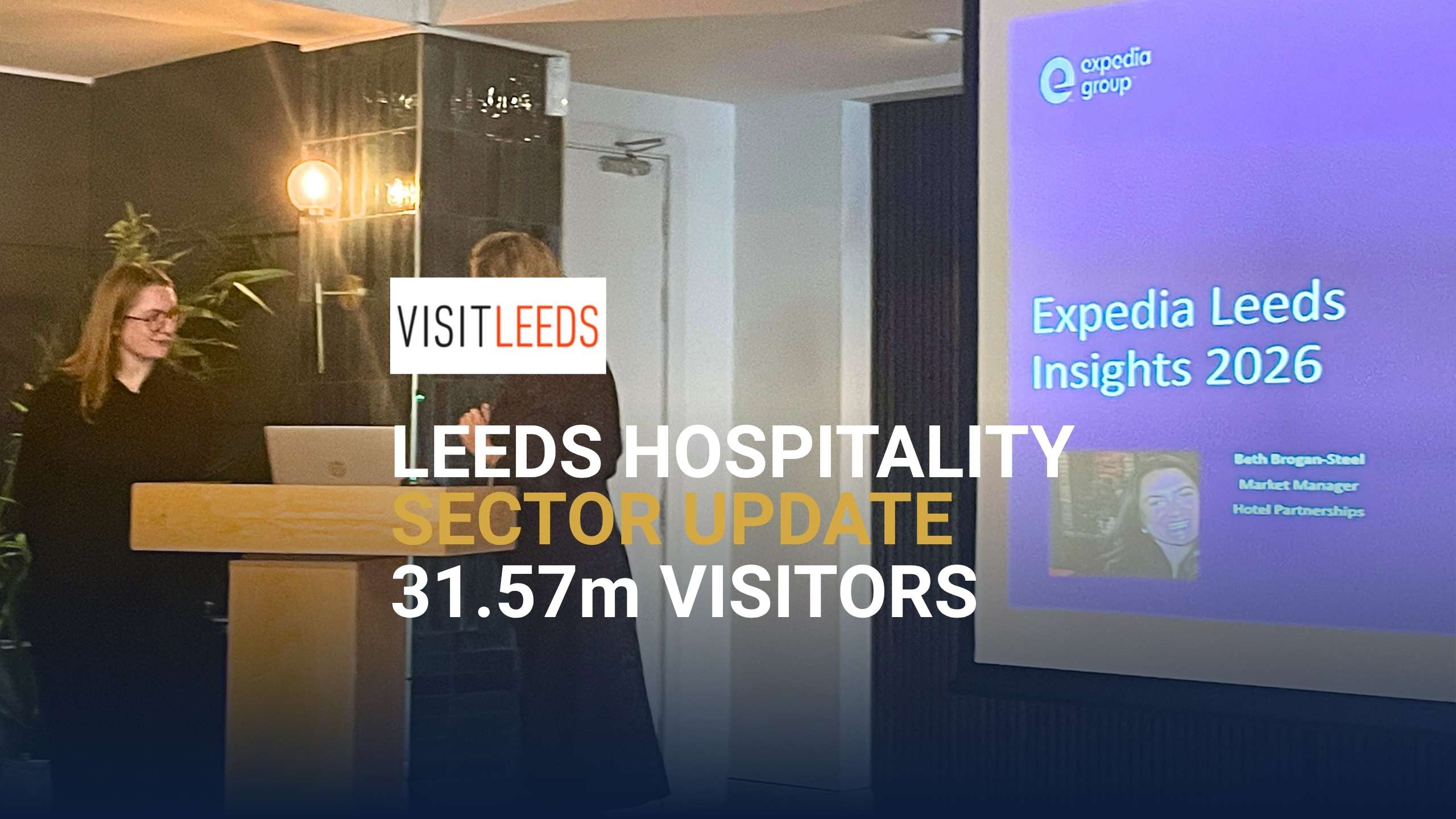 Leeds city centre skyline reflecting the Leeds tourism and hospitality sector