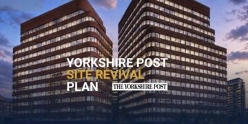 The vacant former Yorkshire Post site in Leeds, set for an office redevelopment