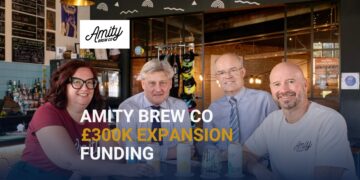 Amity Brew Co's expanded taproom in Farsley, Leeds