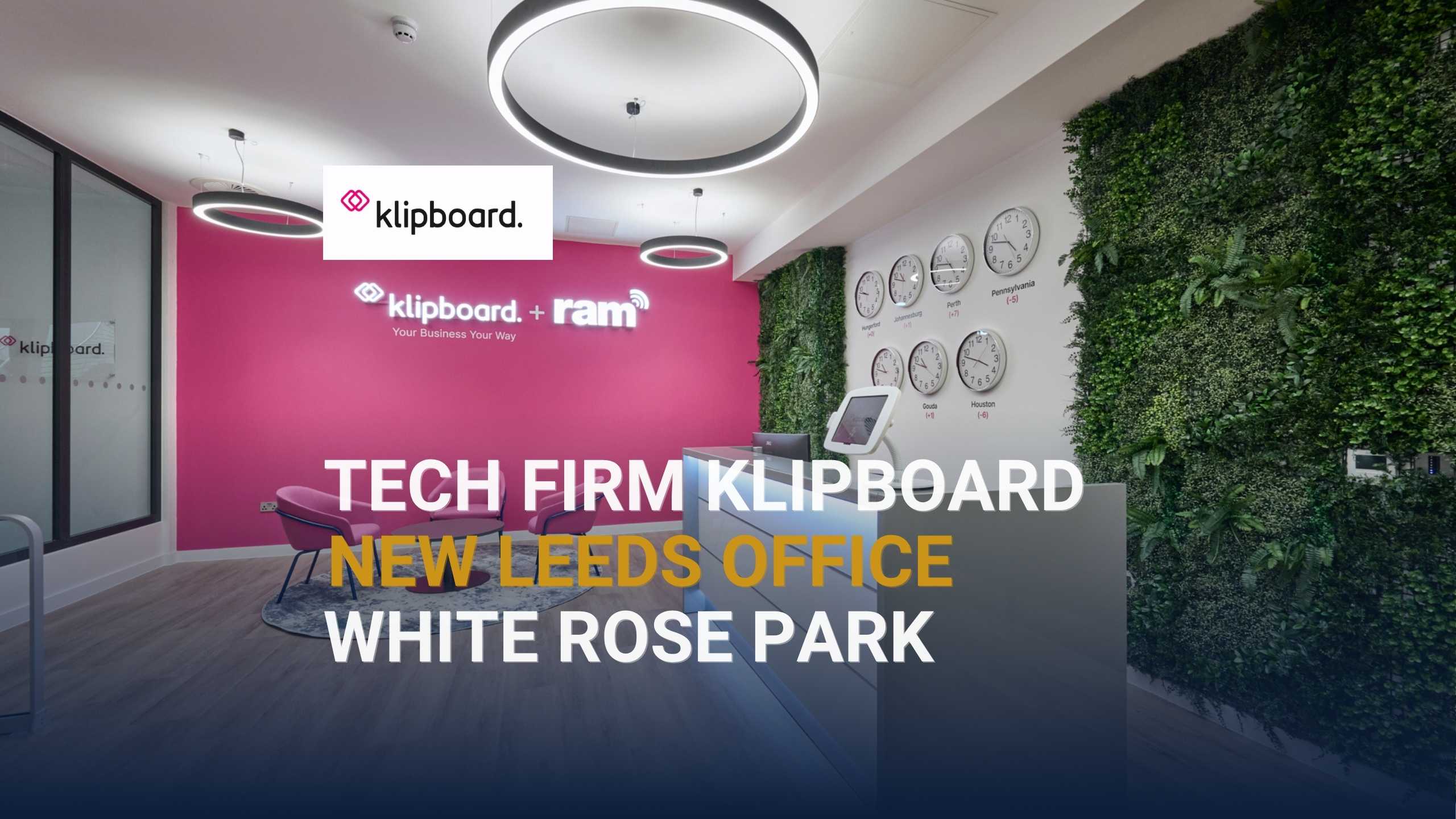 Klipboard's new offices at White Rose Park, a major Leeds office letting