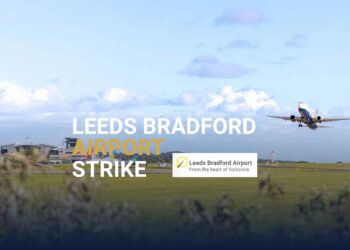 Leeds Bradford Airport terminal ahead of the planned October strike