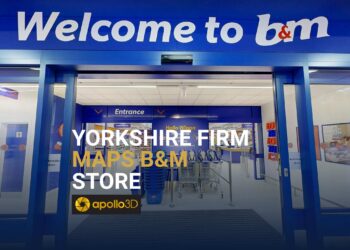 Apollo3D's 3D mapping technology, used to create a digital twin of a B&M store