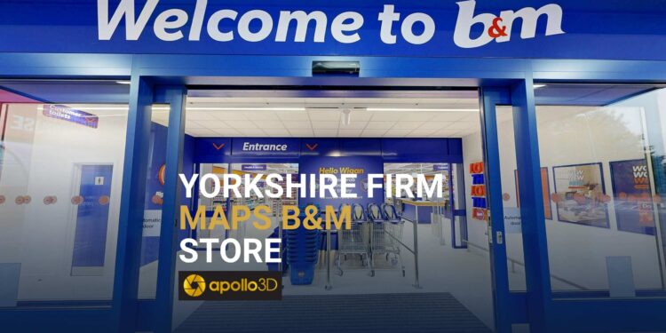 Apollo3D's 3D mapping technology, used to create a digital twin of a B&M store