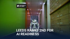 University of Leeds campus, ranked second in the UK for AI readiness